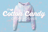 Tie Dye Cotton Candy Crop Hoodie Available Now!