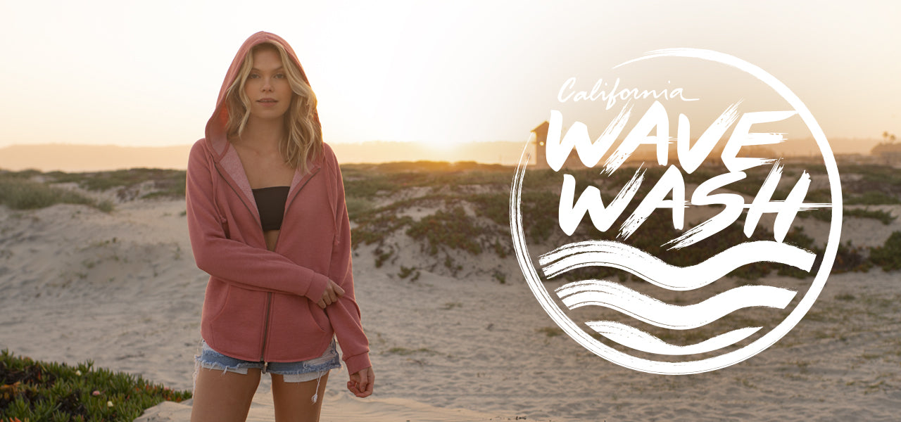 WOMEN'S CALIFORNIA WAVE WASH ZIP HOOD
