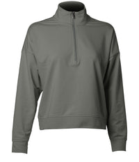 women perform quarter zip sweatshirt in pine