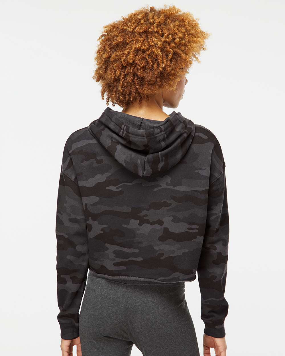 Womens Lightweight Crop Hood - Independent Trading Company