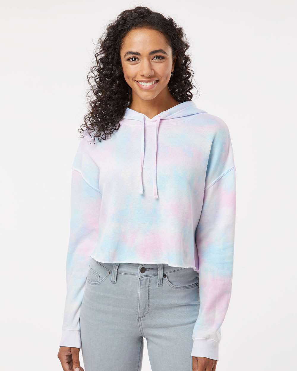 Womens Lightweight Crop Hood - Independent Trading Company