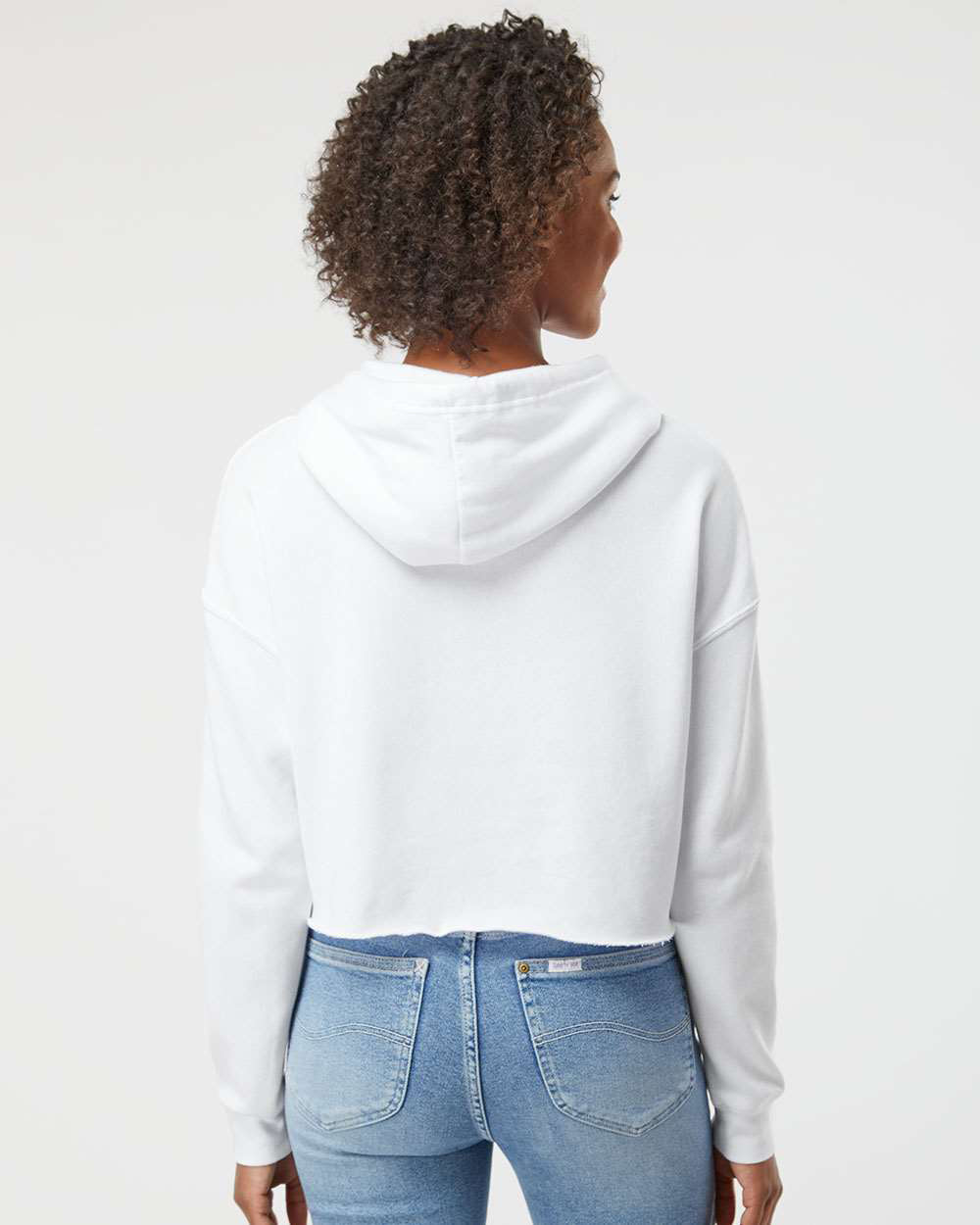 Womens Lightweight Crop Hood - Independent Trading Company