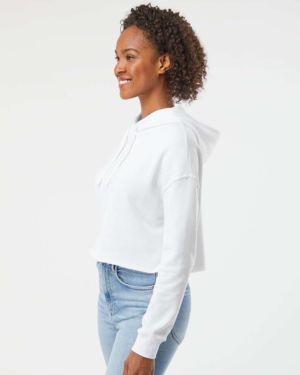 Womens Lightweight Crop Hood - Independent Trading Company