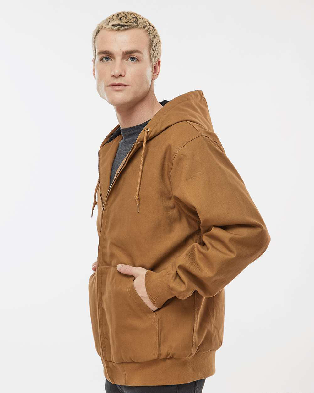 Men’s Insulated Canvas Workwear Jacket - Independent Trading Company