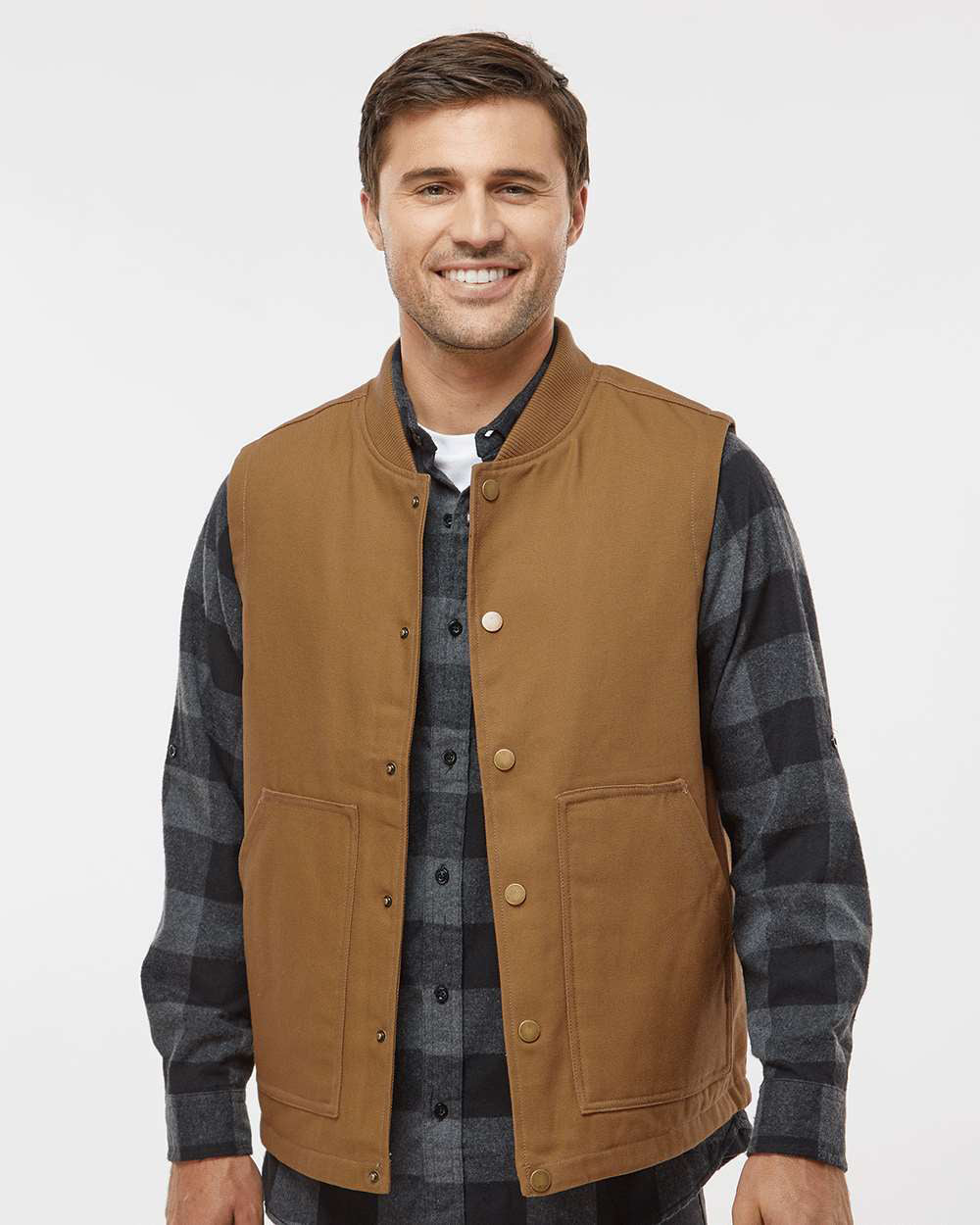 Men’s Insulated Canvas Workwear Vest - Independent Trading Company