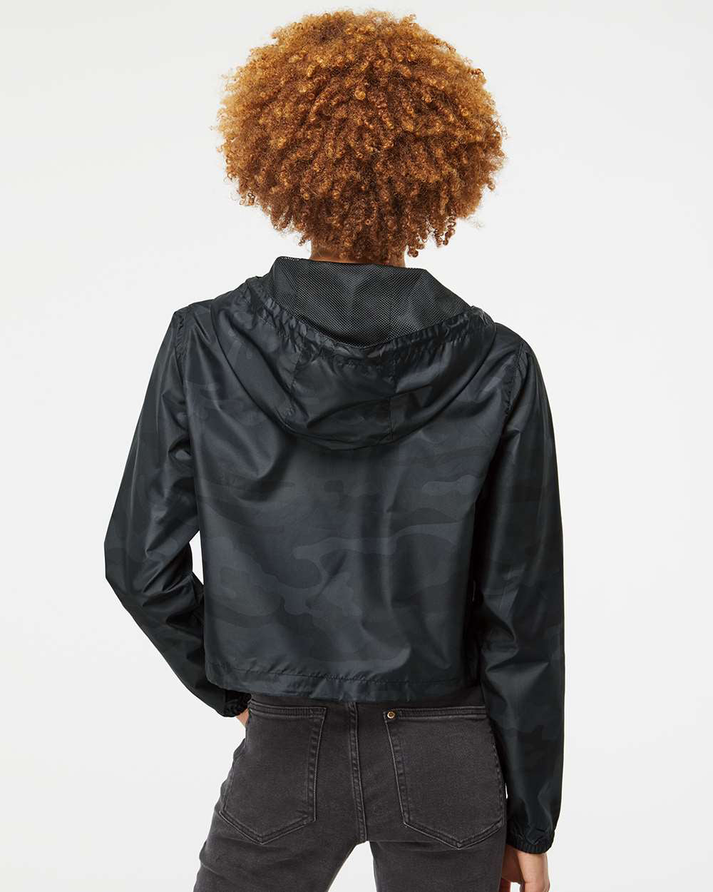 Women’s Lightweight Crop Windbreaker - Independent Trading Company