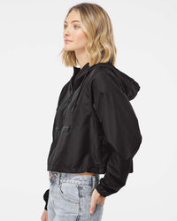 Women’s Lightweight Crop Windbreaker - Independent Trading Company