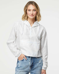 Women’s Lightweight Crop Windbreaker - Independent Trading Company