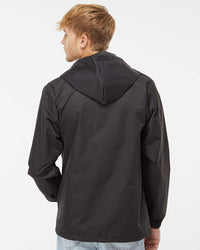 Water Resistant Hooded Windbreaker Coaches Jacket - Independent Trading Company
