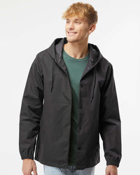 Water Resistant Hooded Windbreaker Coaches Jacket - Independent Trading Company