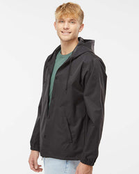 Water Resistant Hooded Windbreaker Coaches Jacket - Independent Trading Company