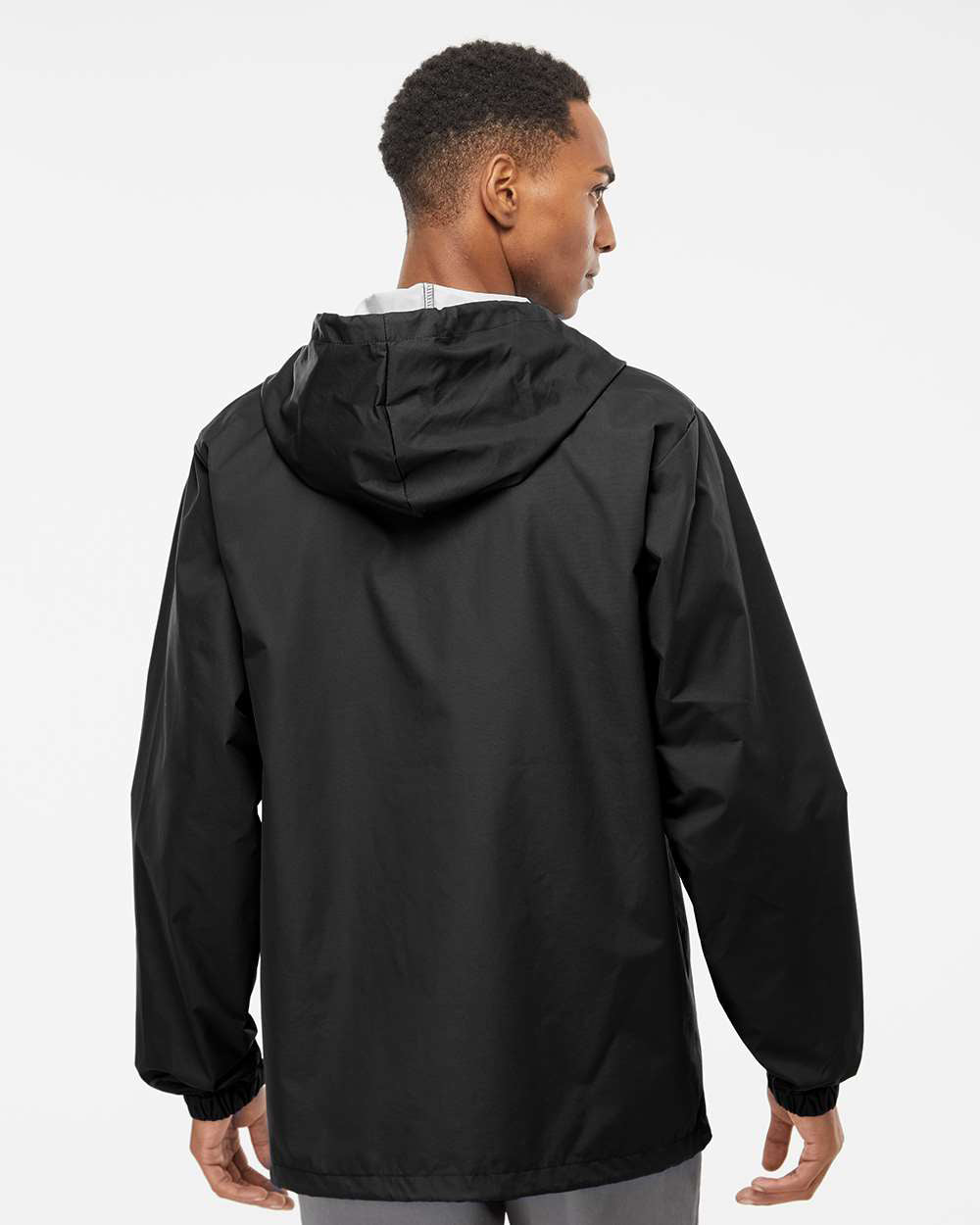 Water Resistant Hooded Windbreaker Coaches Jacket - Independent Trading Company