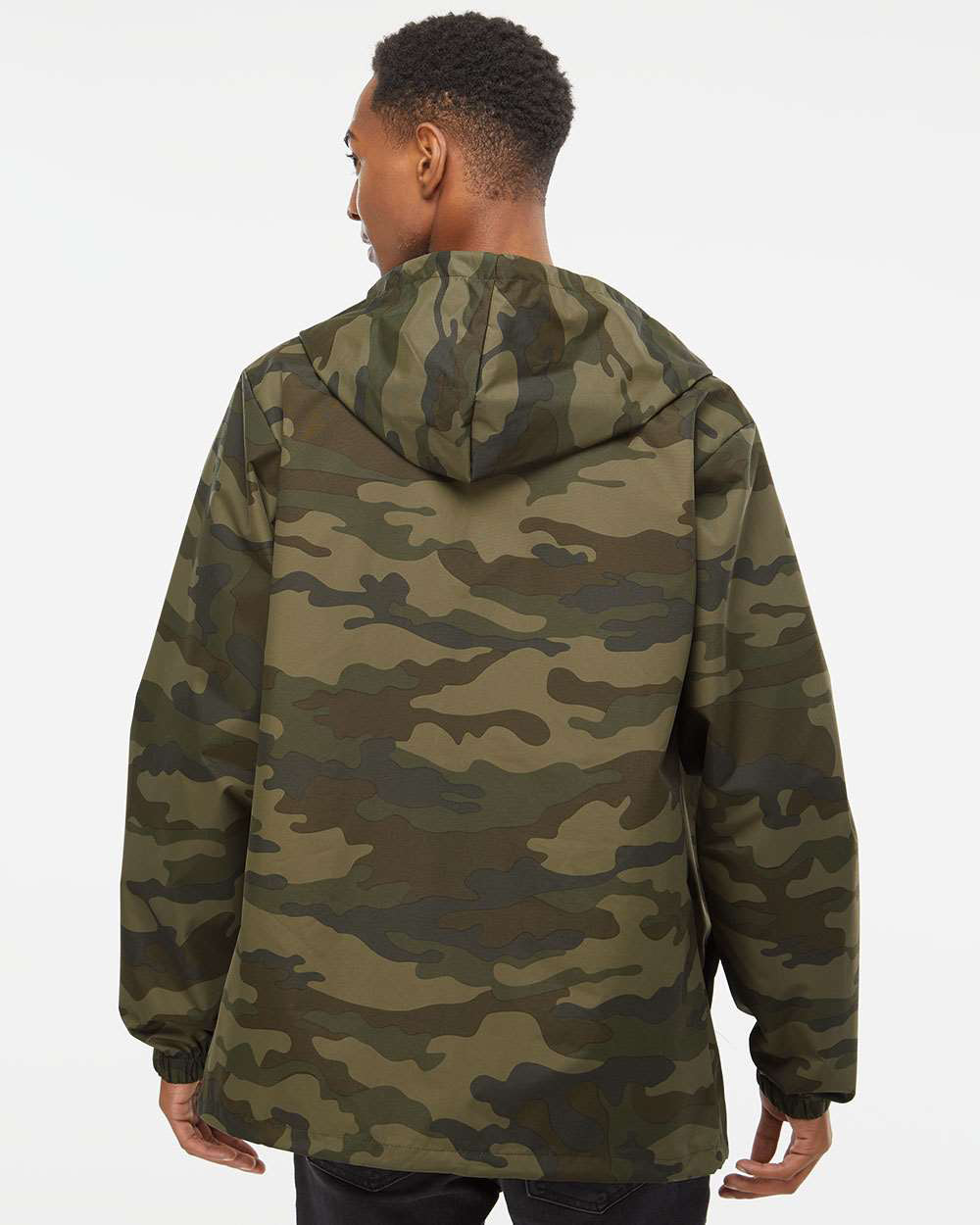 Water Resistant Hooded Windbreaker Coaches Jacket - Independent Trading Company