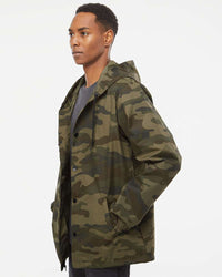Water Resistant Hooded Windbreaker Coaches Jacket - Independent Trading Company