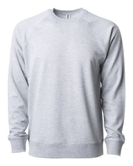 Unisex Lightweight Loopback Terry Crew - Independent Trading Company