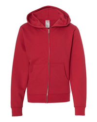 8.5oz. Youth Midweight Zip Hood - Independent Trading Company