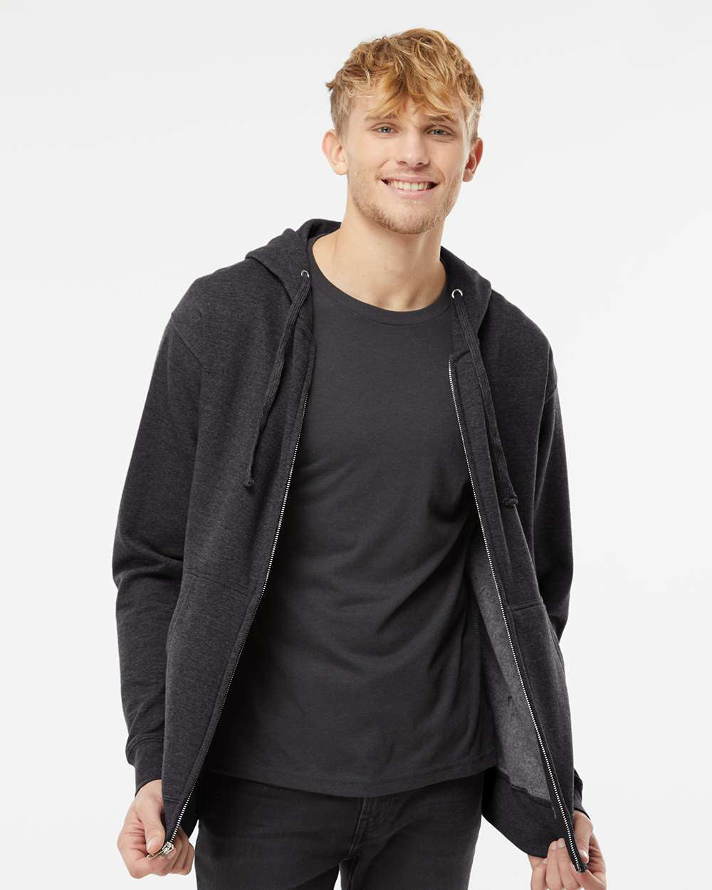 8.5oz. Midweight Zip Hood - Independent Trading Company