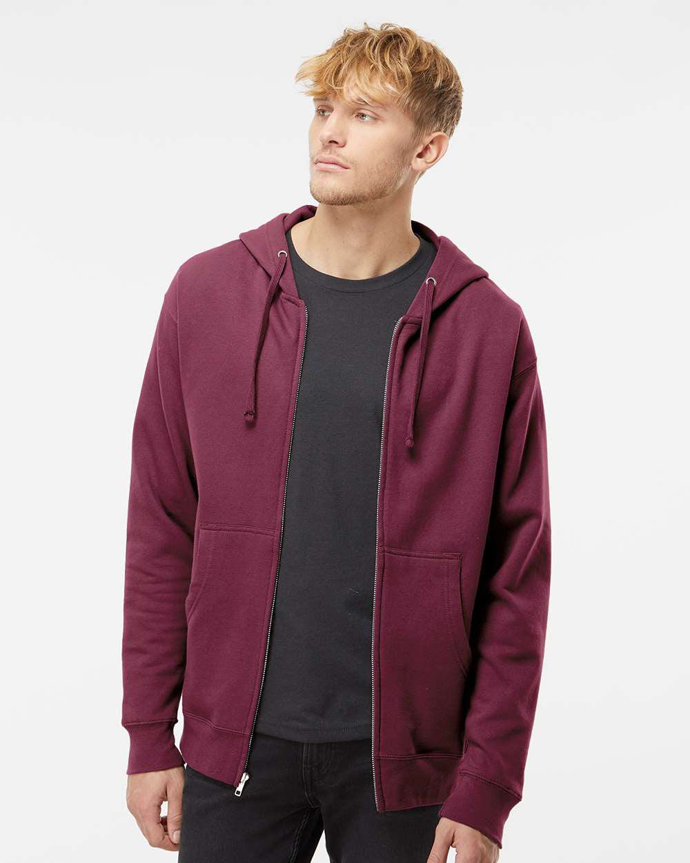 8.5oz. Midweight Zip Hood - Independent Trading Company