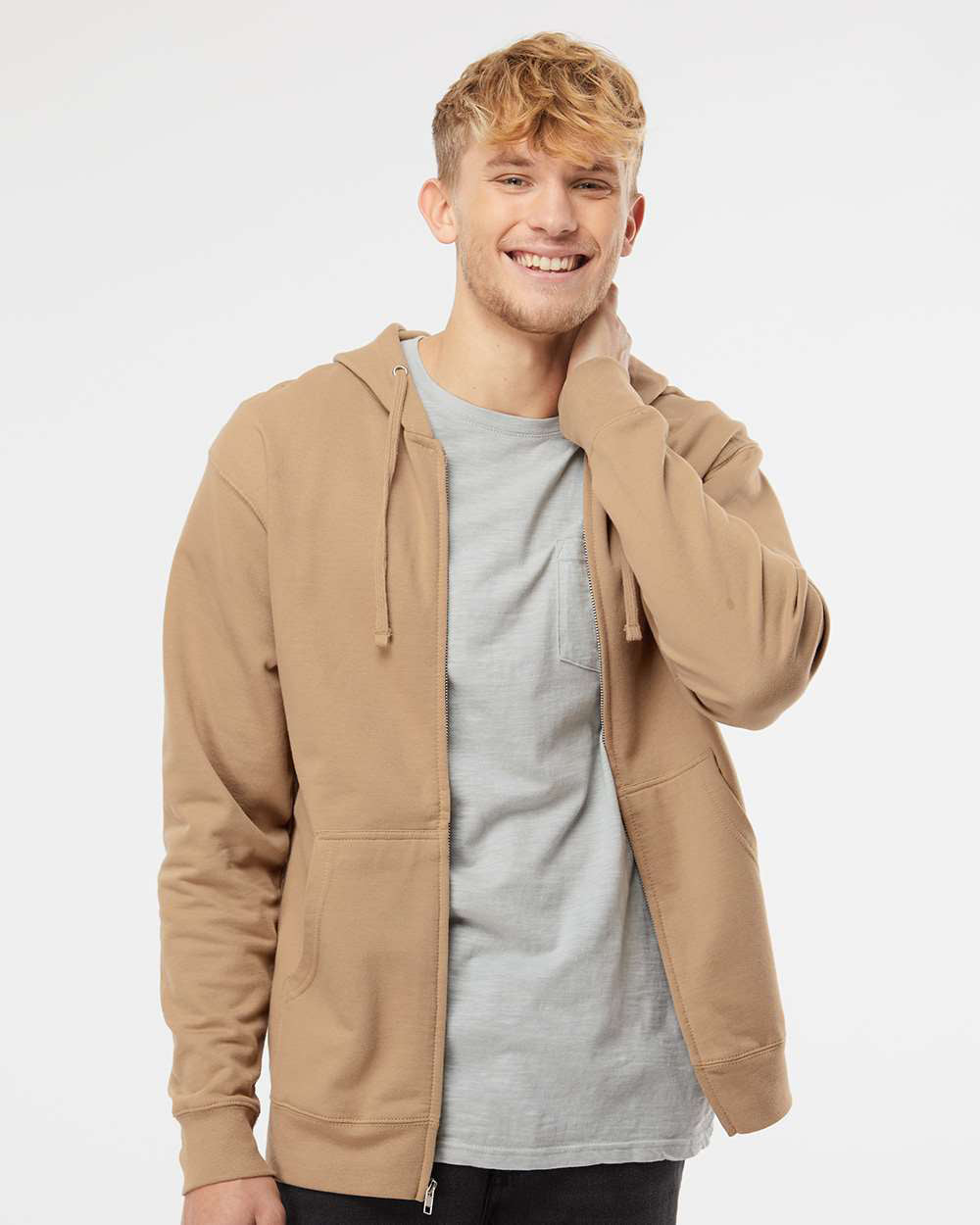 8.5oz. Midweight Zip Hood - Independent Trading Company