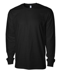 Premium 180gsm Long Sleeve T-Shirt in Black