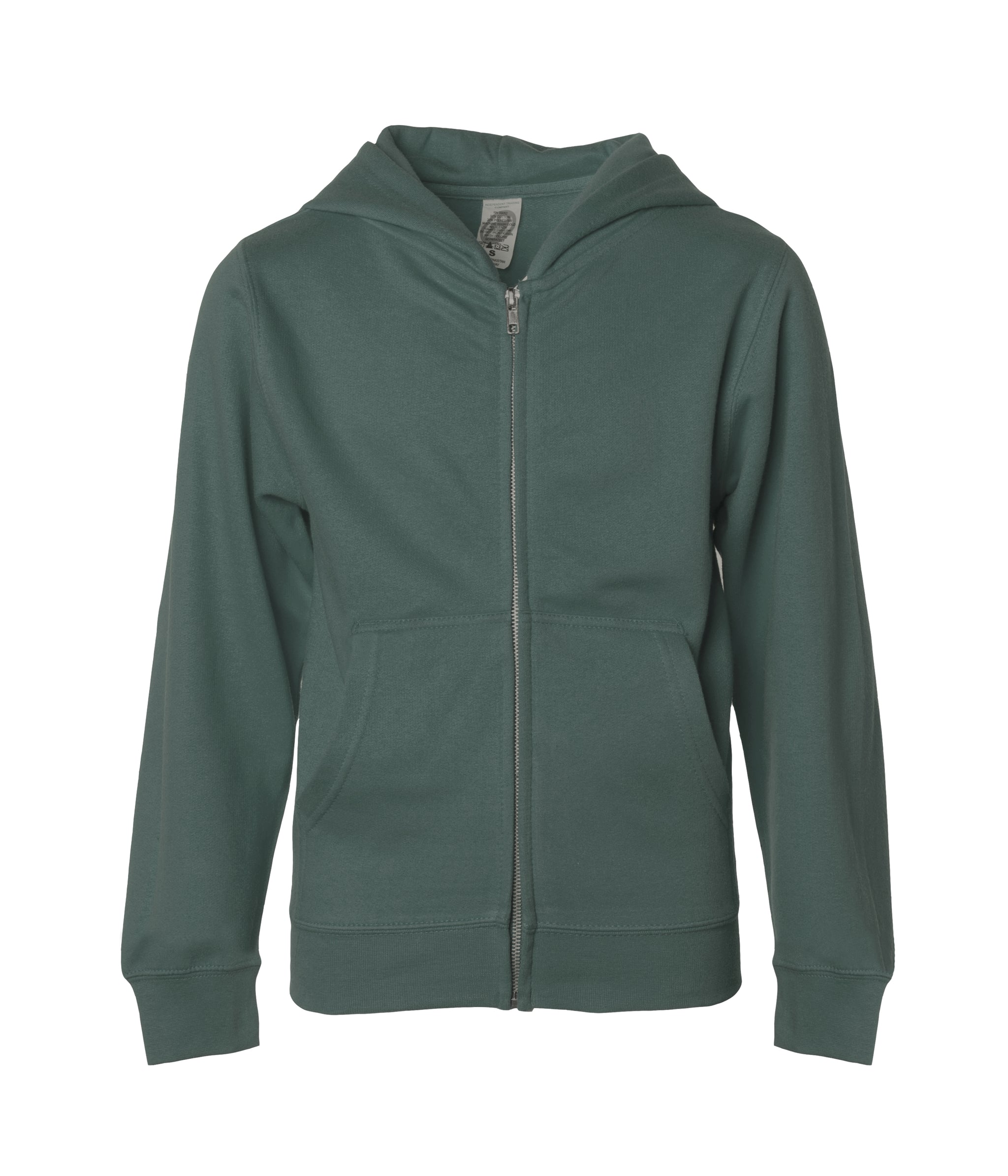 SS4001YZ Youth Midweight Zip Hooded Sweatshirt in color Alpine Green.