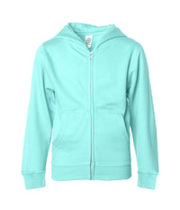 SS4001YZ Youth Midweight Zip Hooded Sweatshirt in color Mint.