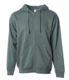 SS4500Z Midweight Zip Hooded Sweatshirt in color Alpine Green