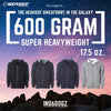 600gm Super Heavyweight Hooded Sweatshirt