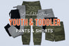 Kids Fleece Pants & Shorts Available Now.