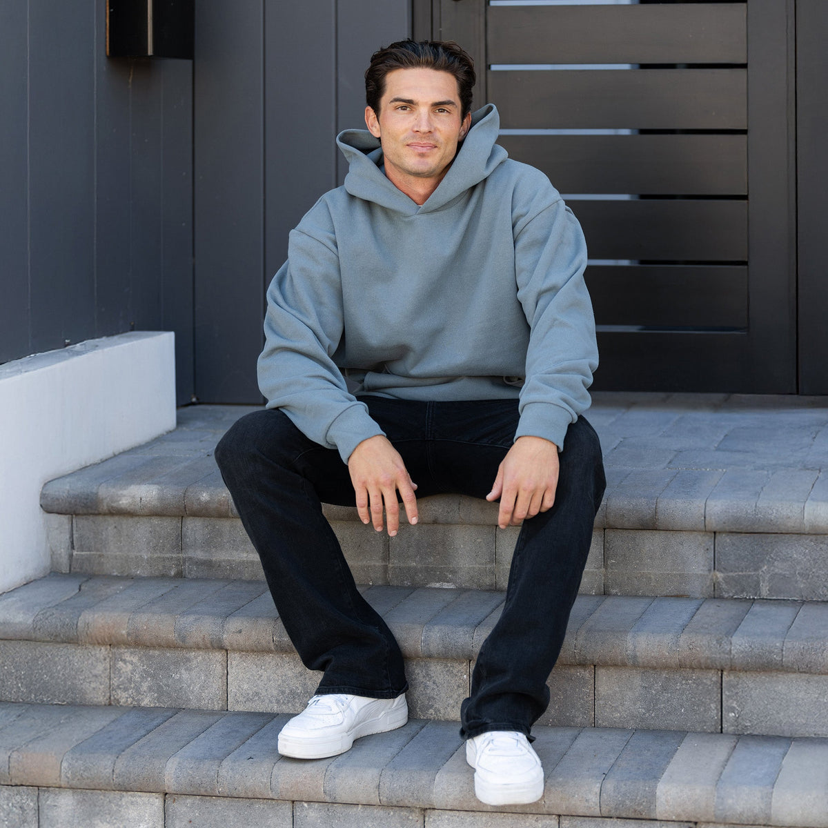 Wholesale blank streetwear hoodies, crewnecks, and tees in assorted colors