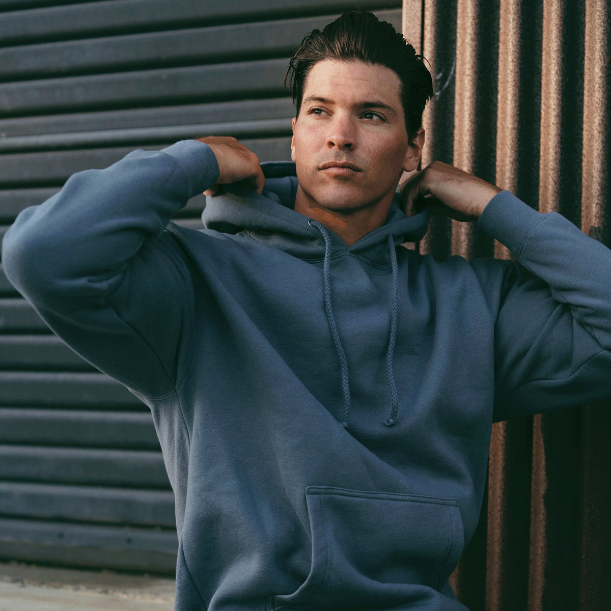 Blank heavyweight pullover hoodies in thick fleece and a beautiful color palette