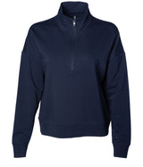 women perform quarter zip sweatshirt in classic navy
