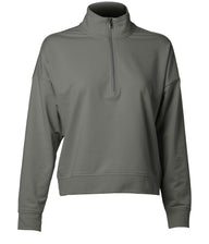 women perform quarter zip sweatshirt in pine