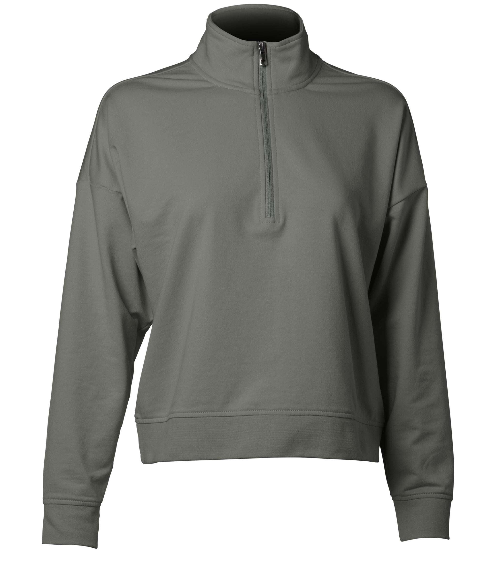 women perform quarter zip sweatshirt in pine