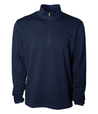 quarter zip fitness style sweatshirt in color classic navy