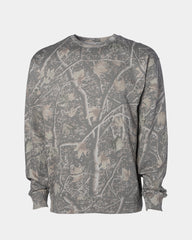 8.5oz. Midweight Crew in Deadwood Tree Camo - Independent Trading Company