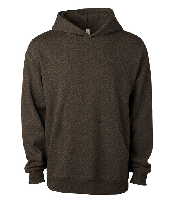 IND280SL Avenue Midweight Pullover Hood in Leopard