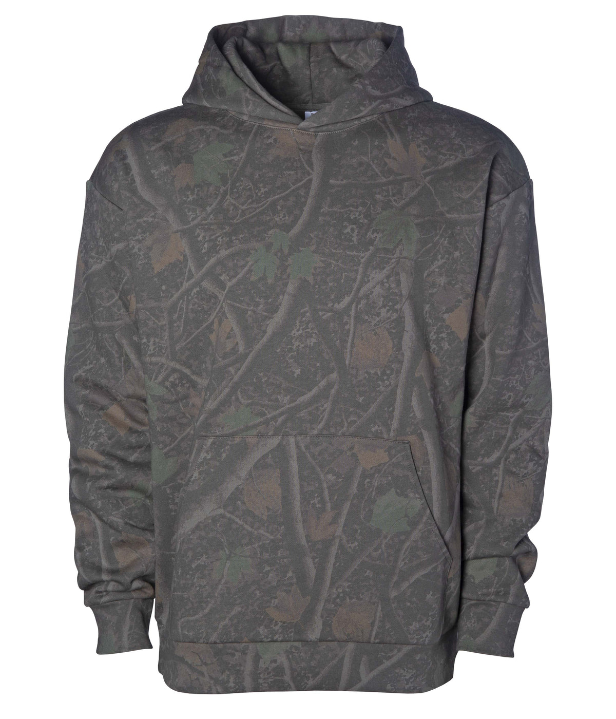 Darkwood Tree Camo IND330BLV Boulevard 330gm Heavyweight Pullover Hood by Independent Trading Co.