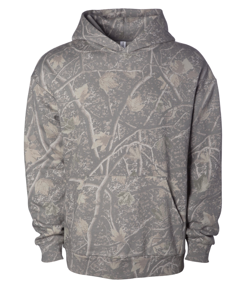 IND330BLV Boulevard 330gm Heavyweight Pullover Hood in Deadwood Tree Camo - Independent Trading Company