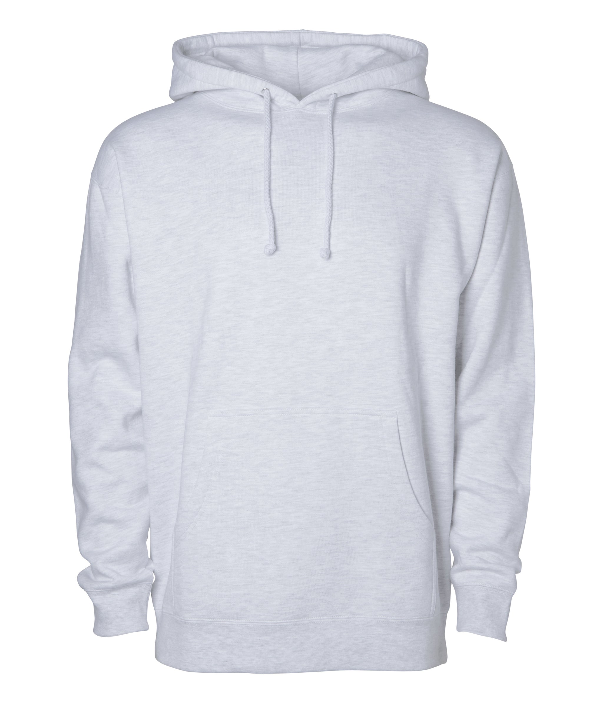 10oz. Heavyweight Pullover Hood IND4000 in Ash Heather - Independent Trading 