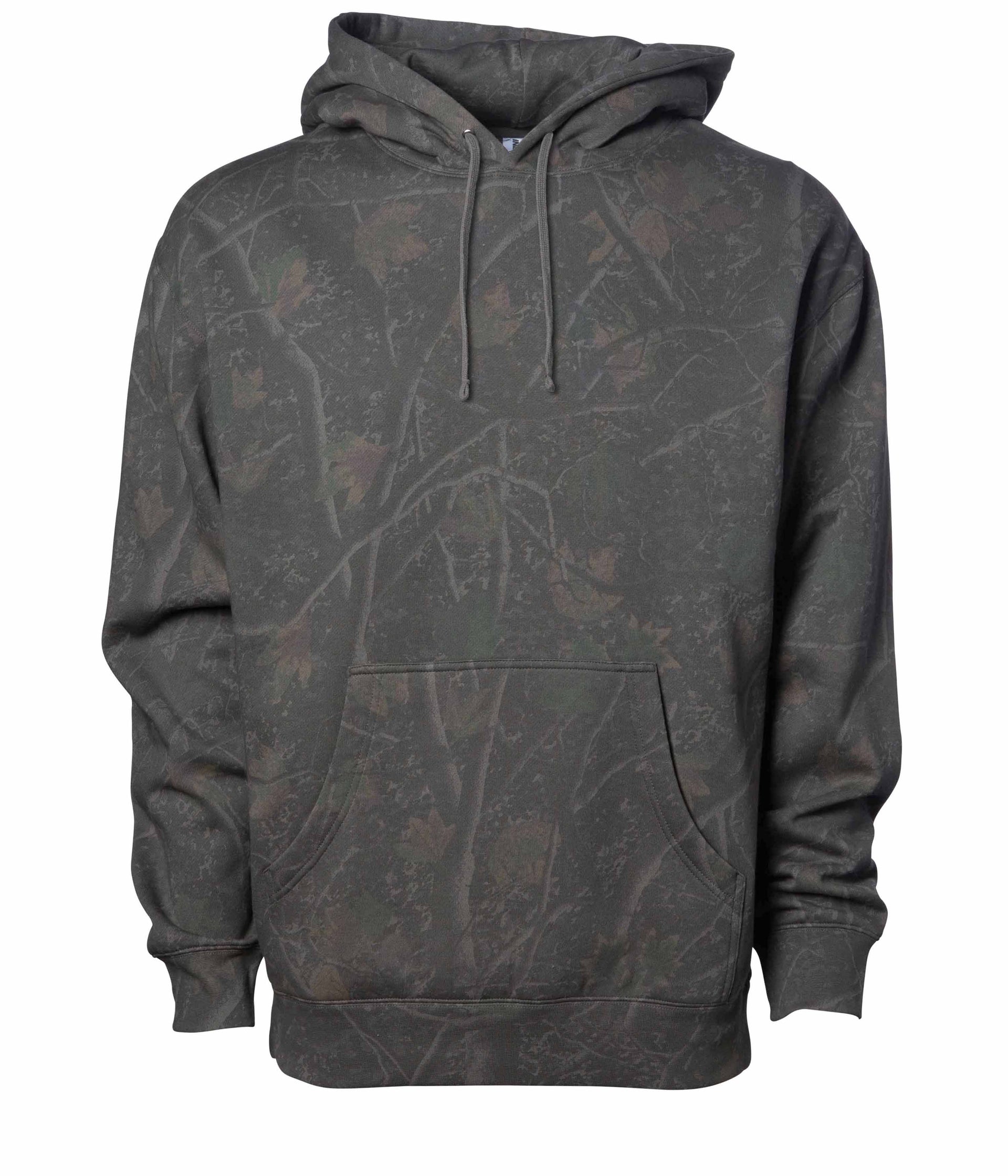 10oz. Heavyweight Pullover Hood IND4000 in Darkwood Tree Camo - Independent Trading Company
