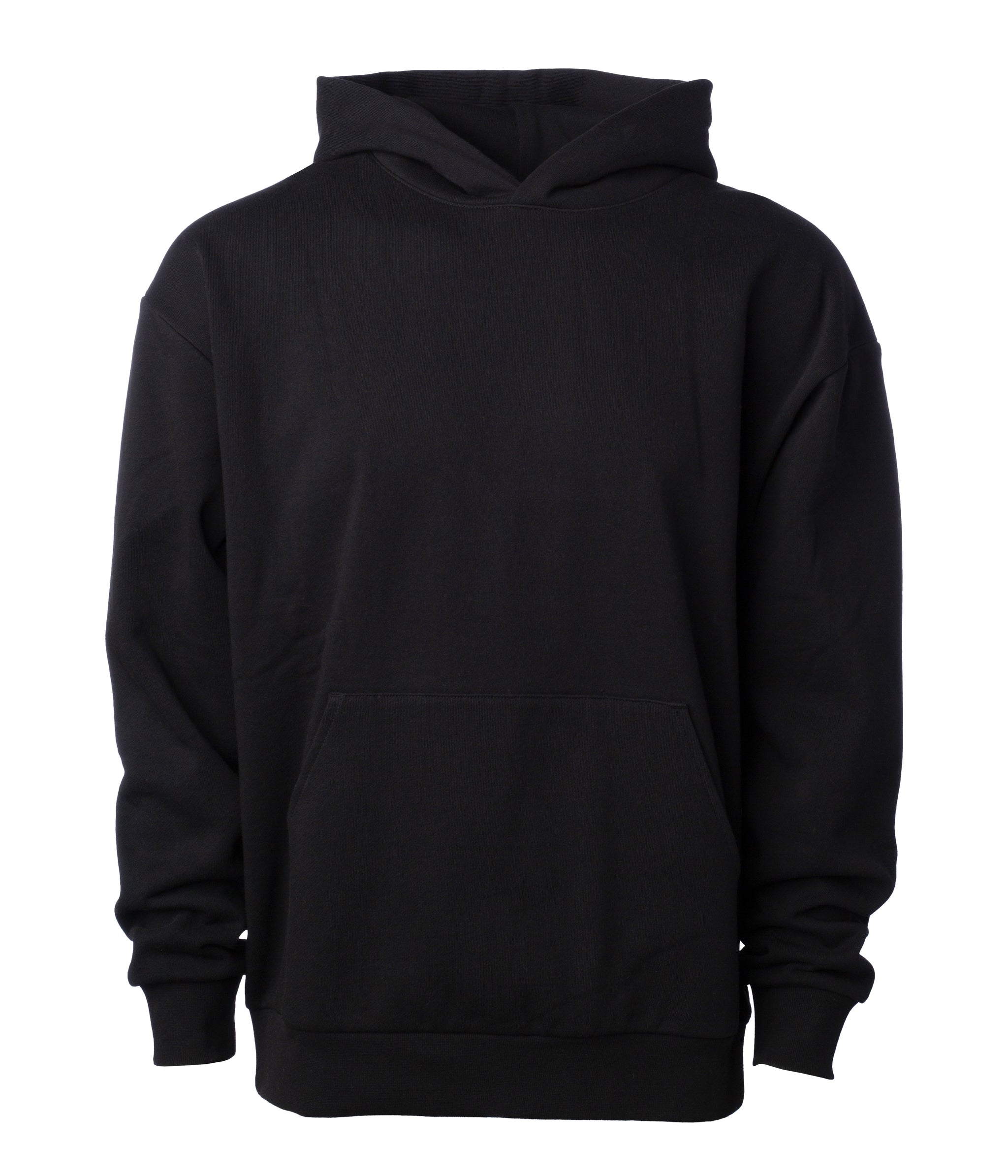 Independent Trading Co. IND420XD Mainstreet Hooded Sweatshirt Pigment Black S 12.5 oz.