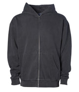 Independent Trading Co. IND420ZIP Mainstreet 420gm Heavyweight Zip Hood in color Pigment Black
