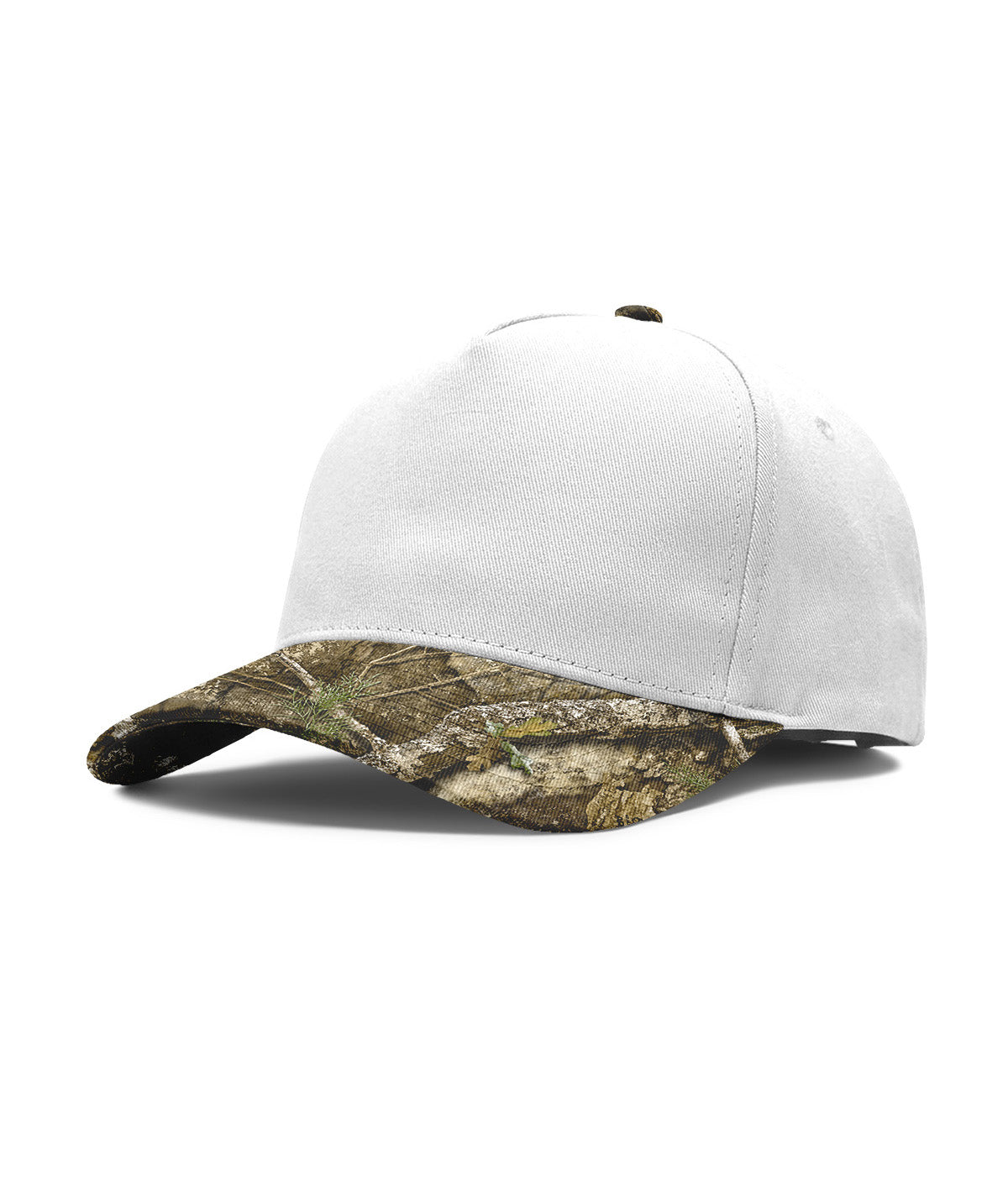 White/Realtree APX Five Panel Twill Snapback Hat
