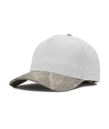 White/Deadwood Tree Camo Five Panel Twill Snapback Hat