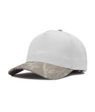 White/Deadwood Tree Camo Five Panel Twill Snapback Hat