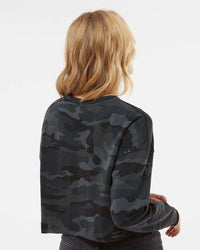 Womens Lightweight Crop Crew - Independent Trading Company