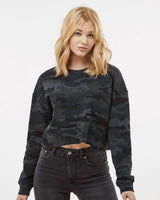 Womens Lightweight Crop Crew - Independent Trading Company