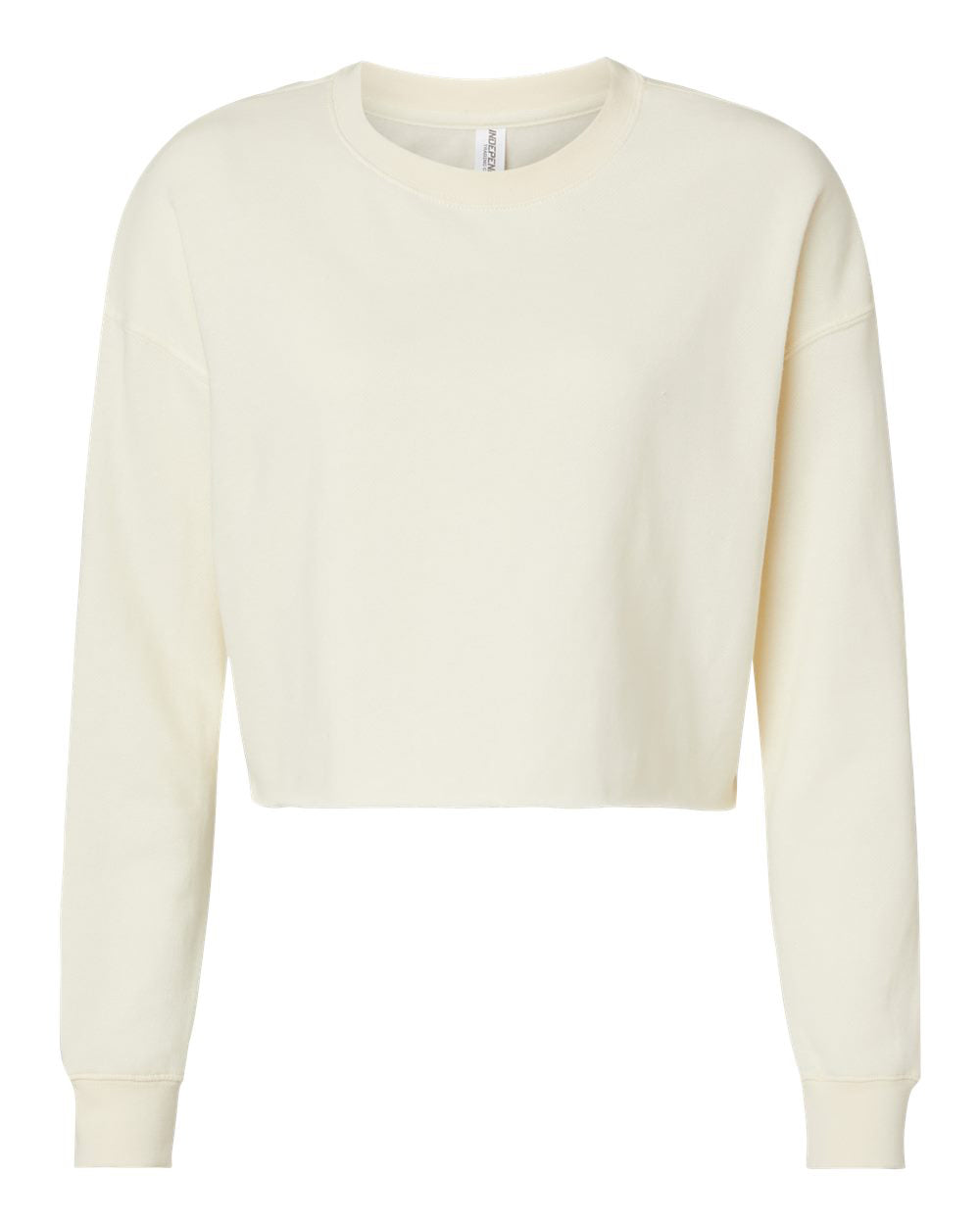 Womens Lightweight Crop Crew - Independent Trading Company