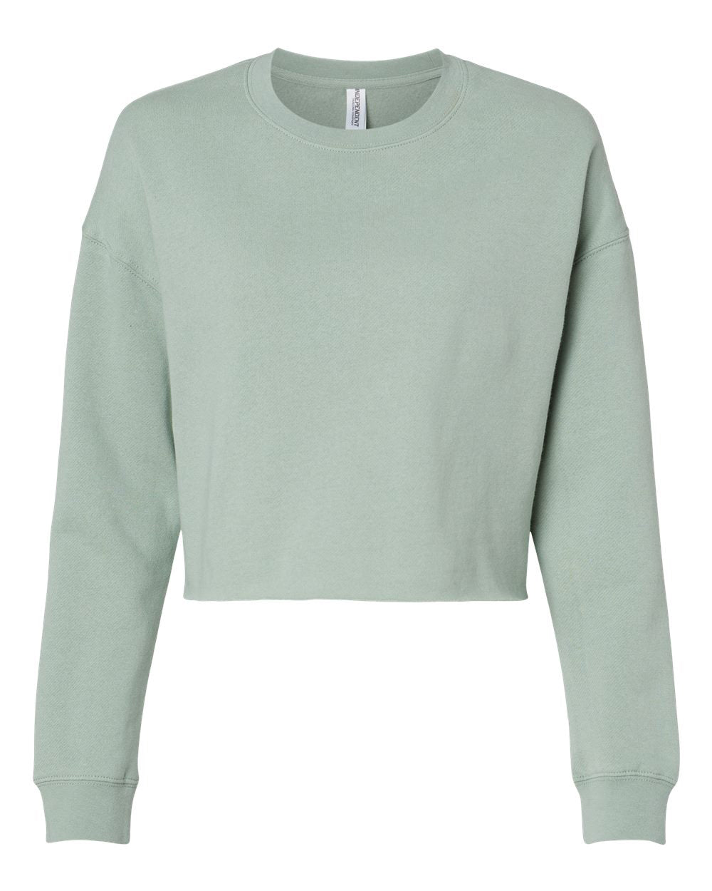 Womens Lightweight Crop Crew - Independent Trading Company